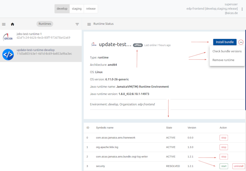 runtime details