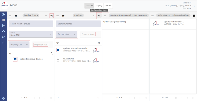 add runtime to a group: filter