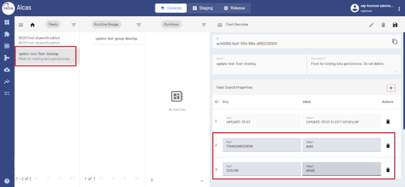 defining fleet properties