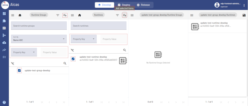 add runtime to a group: filter